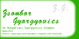 zsombor gyorgyovics business card